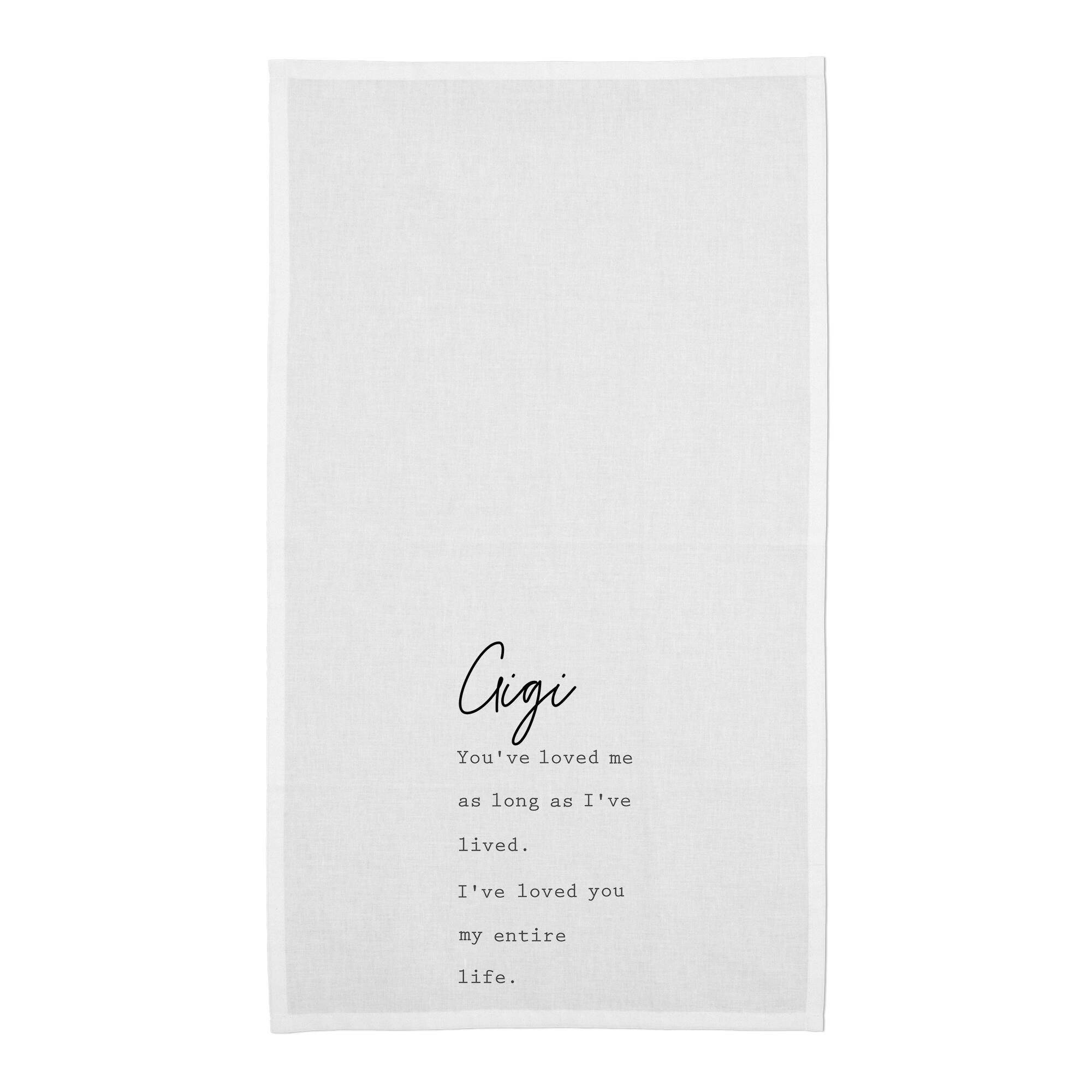 Gigi I've Loved You My Entire Life Cotton Twill Tea Towel Set